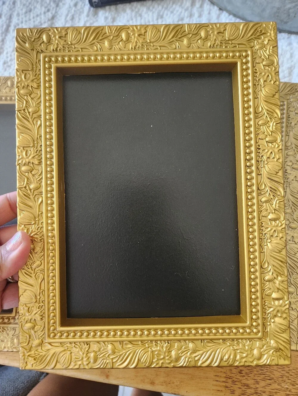 8 Chalkboard Gold Frames